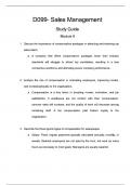 D099- Sales Management Study Guide Module 9 Answer Key 2025 Latest Version&period;