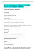 University Success-Chapter 1 Revision Questions Fully Solved 2025&period;