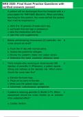 NRS 2020&colon; Final Exam Practice Questions with verified answers passed