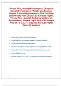 Private Pilot&comma; Aircraft Performance - Weight and Balance&comma; Enroute flight&comma; FAA&comma; ASA Test Prep 2025 All Versions answers