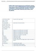 Exam &lpar;elaborations&rpar; ATSSA Traffic Control Supervisor Re-certification  