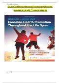 TEST BANK For Edelman and Kudzma's Canadian Health Promotion Throughout the Life Span&comma; 1st Edition by Dames&comma; Luctkar-Flude & Tyerman&comma; Verified Chapters 1 - 25&comma; Complete Newest Version