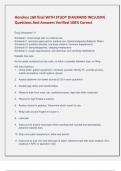 Hondros 160 final WITH STUDY DIAGRAMS INCLUSIVE  Questions And Answers Verified 100&percnt; Correct 