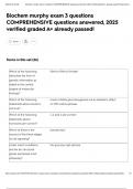 Biochem murphy exam 3 questions COMPREHENSIVE questions answered&comma; 2025 verified graded A&plus; already passed&excl;