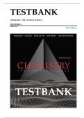 TEST BANK for CHEMISTRY&colon; The Central Science 12th Edition by Brown&comma; LeMay&comma; Bursten Murphy Woodward ISBN 9780321696724 Chapter 1-24 &vert; Complete Guide A&plus;
