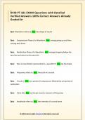 AVID PT 101 EXAM Questions with Detailed  Verified Answers 100&percnt; Correct Answers Already  Graded A&plus; 