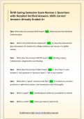 AVID Spring Semester Exam Review 1 Questions  with Detailed Verified Answers 100&percnt; Correct  Answers Already Graded A&plus;