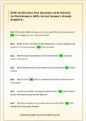 AVID Certification Test Questions with Detailed  Verified Answers 100&percnt; Correct Answers Already  Graded A&plus;