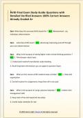 AVID Final Exam Study Guide Questions with  Detailed Verified Answers 100&percnt; Correct Answers  Already Graded A&plus; 