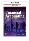 TEST BANK for Financial Accounting&colon; Information for Decisions&comma; 10th Edition by John J&period; Wild &vert;all chapters&vert;