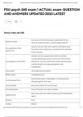 PSU psych 260 exam 1 ACTUAL exam&colon; QUESTION AND ANSWERS UPDATED 2025 LATEST