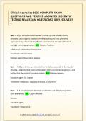 Clinical Scenarios 2025 COMPLETE EXAM  QUESTIONS AND VERIFIED ANSWERS &vert;RECENTLY  TESTING REAL EXAM QUESTIONS&vert; 100&percnt; SOLVED&excl;&excl;  &plus;