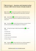 CMS 315 Exam 1 - Questions with Detailed Verified  Answers 100&percnt; Correct Answers Already Graded A&plus; 