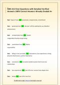 CMS 315 Final Questions with Detailed Verified  Answers 100&percnt; Correct Answers Already Graded A&plus; 