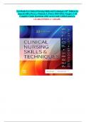 Test Bank For Clinical Nursing Skills and Techniques 10th Edition by  AnnerGriffi n Perry&comma;r Patricia A&period; Potter 2025-2026&period; Chapter 1-43  Complete Guide Questions with correct and verified answers&period;  GUARANTEED A&plus; GRADE&period;