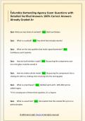 Columbia Bartending Agency Questions with  Detailed Verified Answers 100&percnt; Correct Answers  Already Graded A&plus;