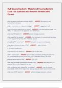 HUD Counseling Exam - Module 2&period;2 Housing Options  Exam Test Questions And Answers Verified 100&percnt;  Correct 
