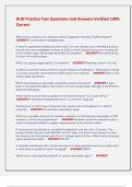 HUD Practice Test Questions and Answers Verified 100&percnt;  Correct