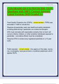 COLORADO QS CO PESTICIDE TEST Questions with 100- Correct Answers Latest Versions 2025 Graded