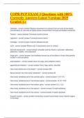 COPR PCP Final Exam Questions with 100- Correct Answers Latest Versions 2025 Graded A&plus;