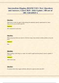 Intermediate Rigging &lpar;BOOM VOC&rpar; Test &vert; Questions and Answers &vert; Latest 2025 &sol; 2026 Update &vert; 100 out of 100 &vert; GRADED A