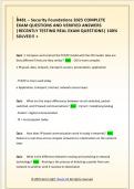 D481 &ndash; Security Foundations 2025 COMPLETE  EXAM QUESTIONS AND VERIFIED ANSWERS  &vert;RECENTLY TESTING REAL EXAM QUESTIONS&vert; 100&percnt;  SOLVED&excl;&excl; &plus;