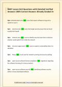 D487 Lesson 8&plus;9 Questions with Detailed Verified  Answers 100&percnt; Correct Answers Already Graded A&plus;