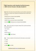 D487 Questions with Detailed Verified Answers  100&percnt; Correct Answers Already Graded A&plus;