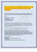 FETAL HEART MONITORING RELIAS Exam Questions and Answers Latest Versions 2025 Graded A&plus;