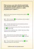 EFDA entrance exam 2025 UPDATE&vert; QUESTIONS  AND VERIFIED ANSWERS &lpar;COMPLETE SOLUTIONS&rpar;  GUARANTEED SUCCESS &vert;GRADE A&plus;&excl;&excl; &lpar;100&percnt;  ACCURATE&rpar; GET IT RIGHT&excl;&excl; &plus;