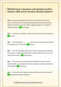 EDF6225 Exam 2 Questions with Detailed Verified  Answers 100&percnt; Correct Answers Already Graded A&plus;