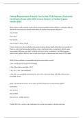 Federal Requirements Practice Test for the PTCB Pharmacy Technician Certification Exam with 100&percnt; Correct Answers &vert; Verified &vert;Latest version 2025