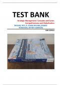 TEST BANK for Strategic Management&colon; Concepts and Cases &ndash; Competitiveness and Globalization&comma; 14th Edition by Hitt&comma; Ireland&comma; Hoskisson&comma; and Harrison &vert;all chapters&vert;