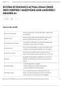 ECO10A ECONOMICS ACTUAL EXAM &lpar;2025&rpar; 100&percnt;VERIFIED &vert; QUESTIONS AND ANSWERS &vert; GRADED A&plus;&period;