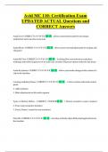 Avid MC 110- Certification Exam UPDATED ACTUAL Questions and CORRECT Answers&period;