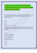 MODULE 7 WGU C955 PROBABILITY Exam Questions and Correct Answers Latest Update 2025 Graded