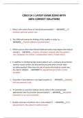 CDEO CH 1 LATEST EXAM 2025 WITH 100- CORRECT SOLUTIONS