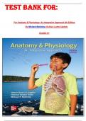 TEST BANK FOR&colon; For Anatomy & Physiology&colon; An Integrative Approach 4th Edition By Michael Mckinley &lpar;Author&rpar; Latest Update  Graded A&plus;