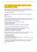 ALF CORE EXAM PREP &lpar;MOCK EXAM 2&rpar;CORRECT 100&percnt;