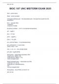 BIOC 107 UNC MIDTERM EXAM 2025