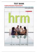 TEST BANK for Human Resource Management&comma; Fourth Canadian Edition by Steen&comma; Noe&comma; Hollenbeck&comma; Gerhart&comma; and Wright &vert;all chapters&vert;