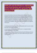 NR509 ADVANCED PHYSICAL ASSESSMENT Actual Exam Questions and Correct Detailed Answers Already Graded A&plus; Brand New 202