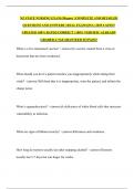 NZ STATE NURSING EXAM &lpar;Megan&rpar;  &vert;COMPLETE AND DETAILED QUESTIONS AND ANSWERS &vert; REAL EXAM QNA &vert; 2025 LATEST UPDATED 100&percnt; RATED CORRECT &vert; 100&percnt; VERFIED &vert; ALREADY GRADED A&plus;&vert;GUARANTEED TO PASS&excl;&excl;