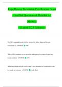 Rope Rescue Technician Certification Exam &ndash; Verified Questions & Detailed A&plus; Answers < &lpar;Latest 2025 Edition&rpar; >
