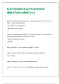 Geri Exam 2 &lpar;326 questions&rpar; with precise detailed solutions 