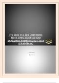 ITE 2024 151-200 QUESTIONS WITH 100&percnt; VERIFIED AND EXPLAINED ANSWERS 2025-2026 &lpar;GRADED A&plus;&rpar;