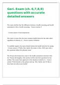 Geri&period; Exam &lpar;ch&period; 6&comma;7&comma;8&comma;9&rpar; questions with accurate detailed answers 