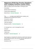 Walgreens PTCB Prep Practice Questions with Complete Solutions &lpar;Latest 2025&rpar;