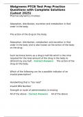 Walgreens PTCB Test Prep Practice Questions with Complete Solutions &lpar;Latest 2025&rpar;&period;