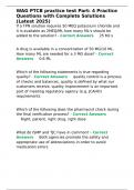 WAG PTCB practice test Part 4 Practice Questions with Complete Solutions &lpar;Latest 2025&rpar;&period;d